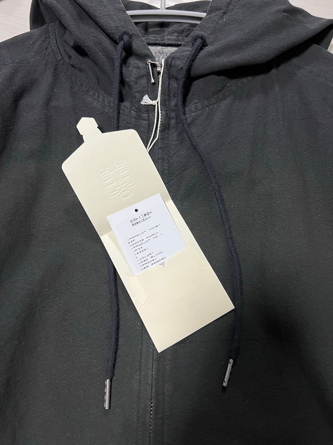 [1] 폴리테루 집후디 파카 유즈드 블랙 상품이미지4