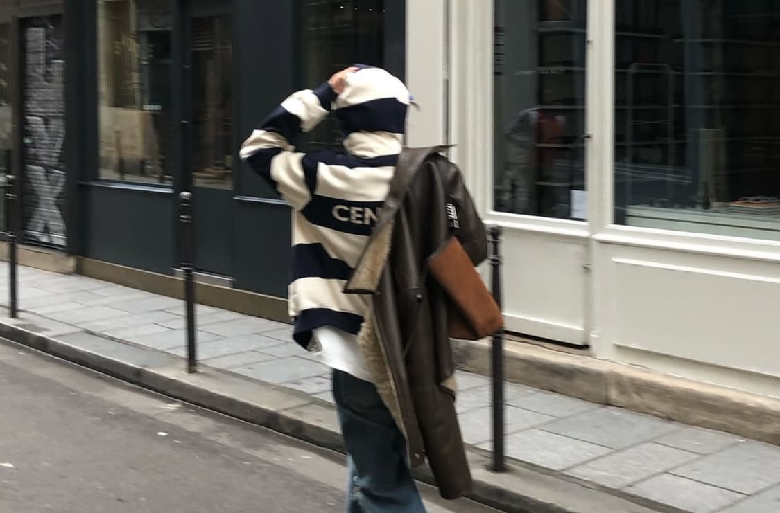 714 center 하이틴 스트라이프 셋업 네이비 상품이미지4