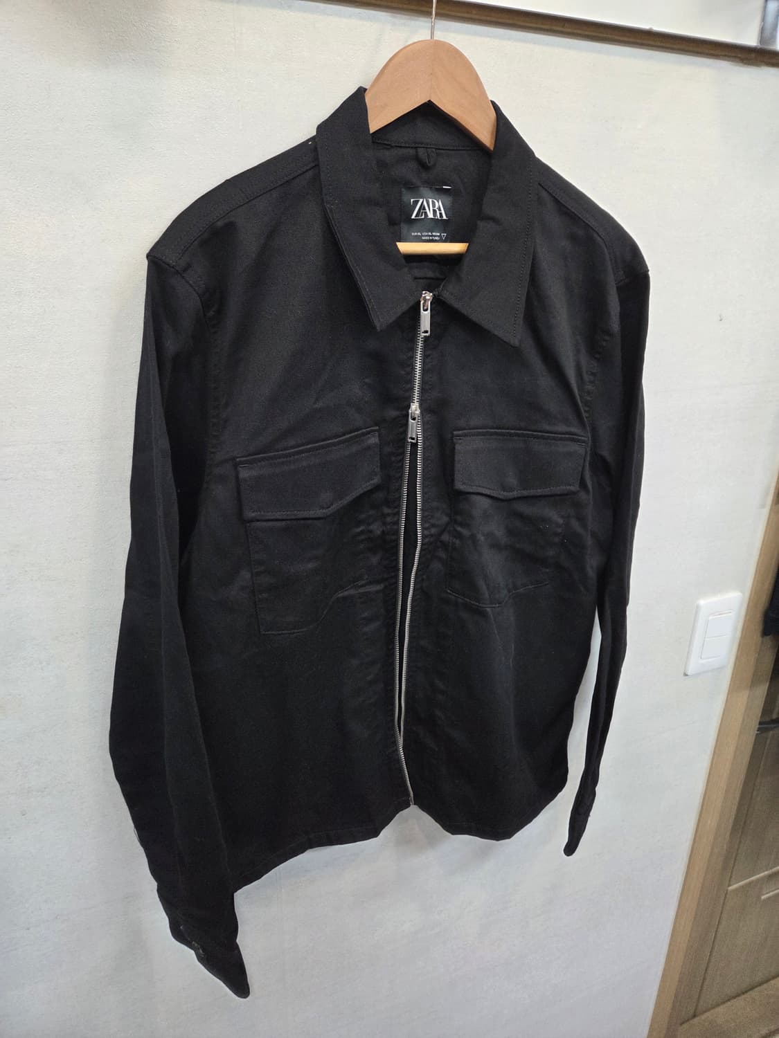 자라 투웨이 미니멀 셔츠형 자켓 xl 상품이미지6