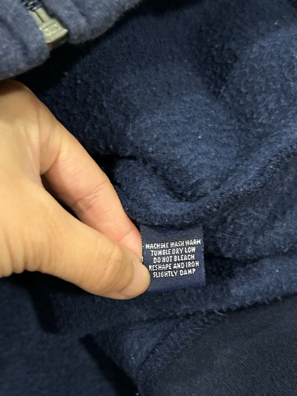 (M) 폴로랄프로렌 올드스쿨 빅포니 후드집업 네이비 상품이미지6