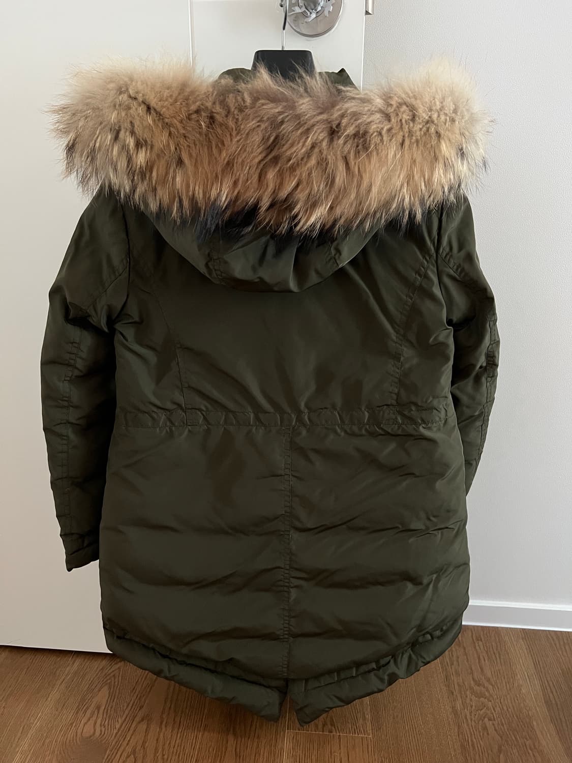 정품 몽클레어 천연 퍼 패딩 12Y 상품이미지2