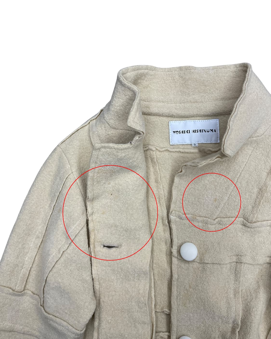 요시키 히시누마 로우 엣지 펠트 자켓 상품이미지7