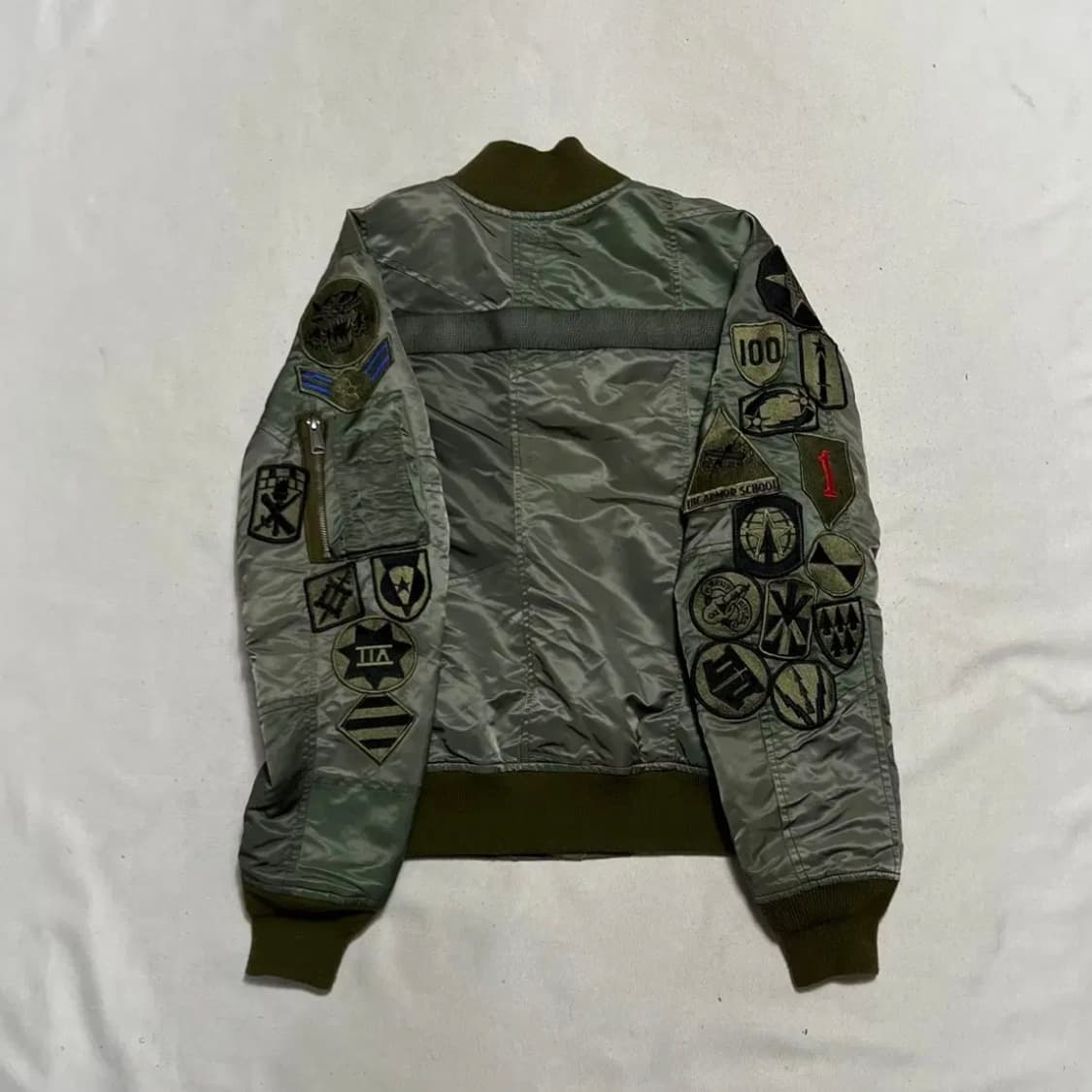 쇼트 미공군 밀리터리 패치워크 ma-1 항공 자켓 상품이미지3