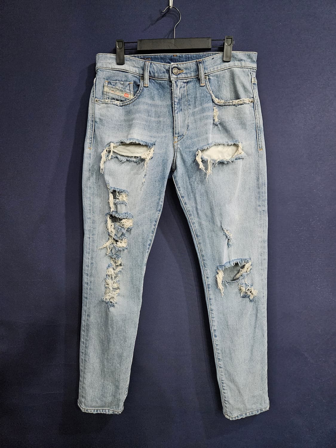 디젤 라이트블루 남성 슬림핏 허리 31 빈티지 데님팬츠  상품이미지1