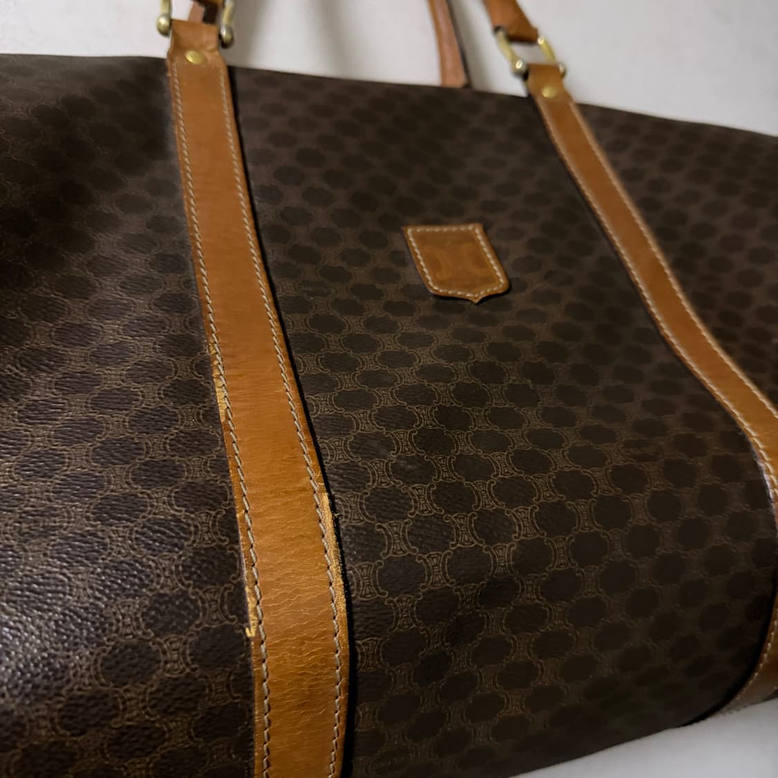 빈티지 셀린느 마카담 패턴 보스턴 여행구 상품이미지9