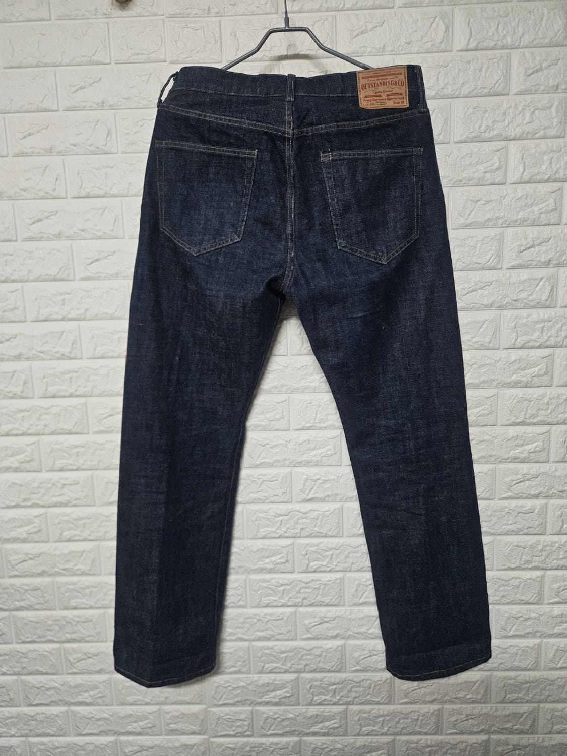 [32]아웃스탠딩 40s 셀비지 스트레이트 인디고 상품이미지3