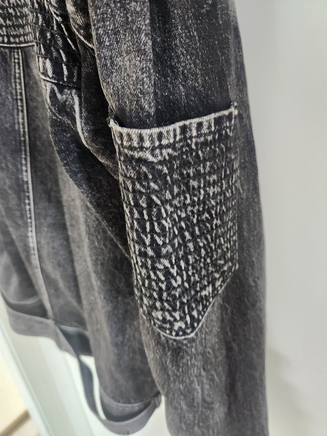 %새제품% 메종미네드 데님 라이더 자켓 L블랙 워싱 자켓 상품이미지7