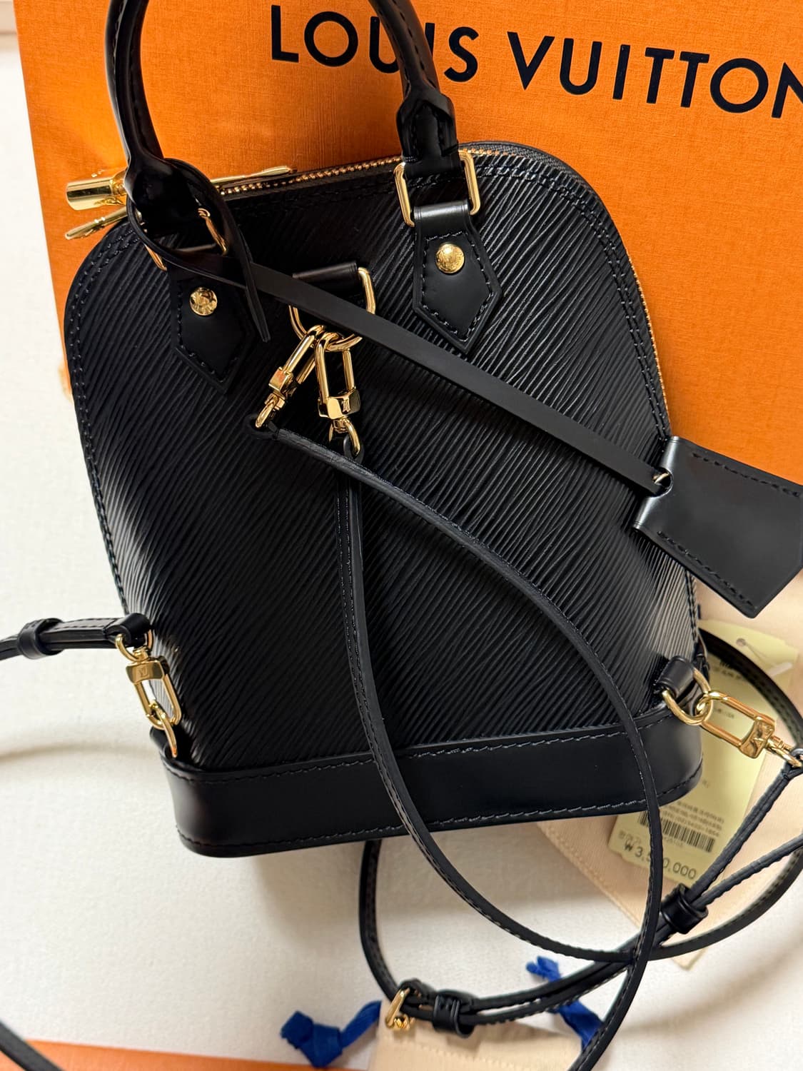 루이비통 알마 백팩 (에피 블랙) 상품이미지6