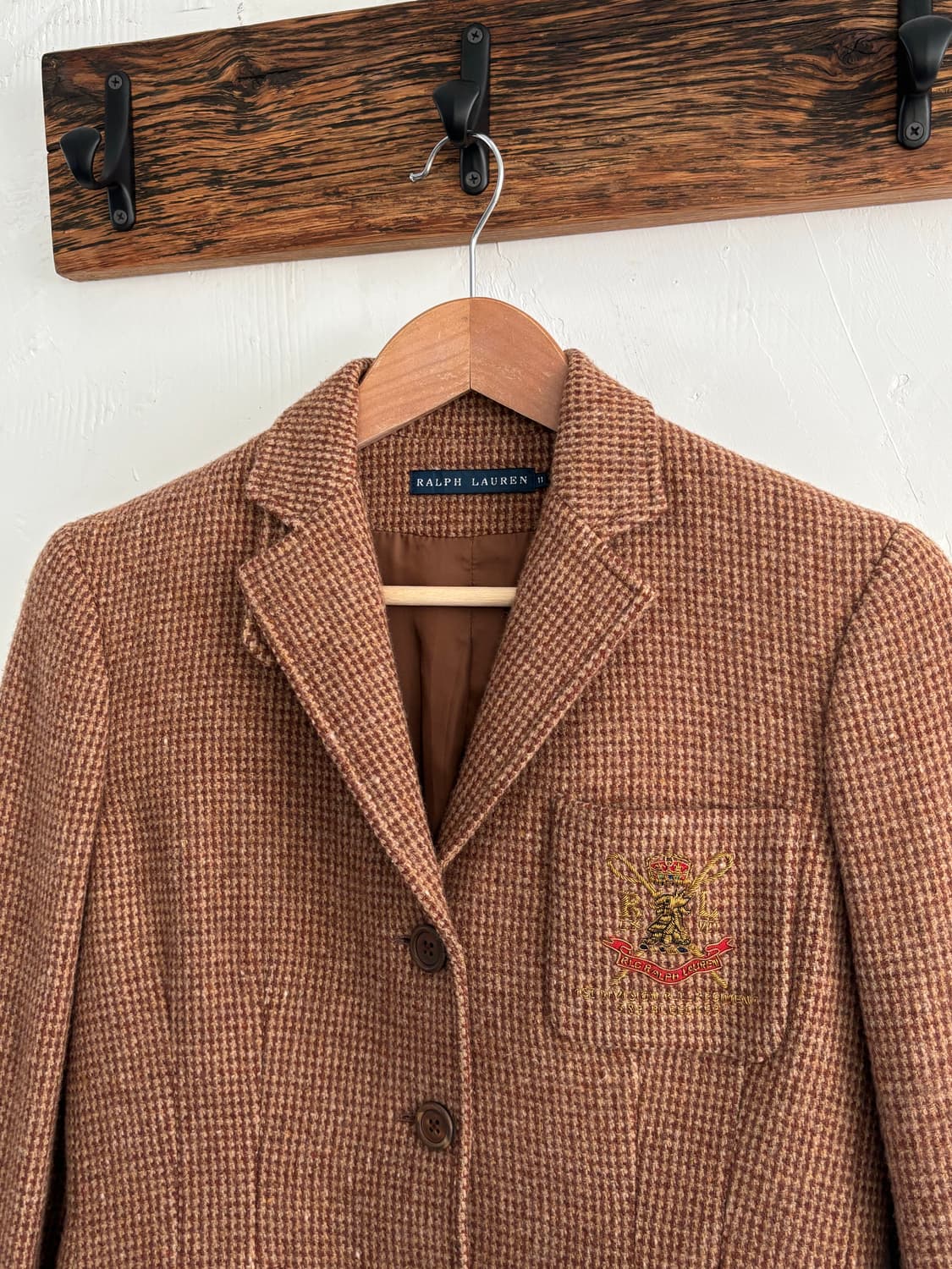 Polo 랄프로렌 레드베이지 울 자수 블레이저 상품이미지6