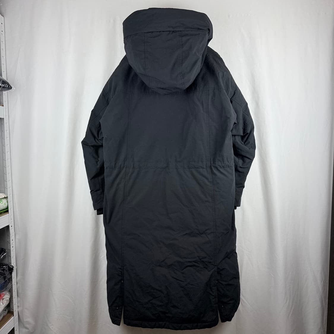 (38) 코오롱 X 럭키슈에뜨 구스다운 롱패딩 블랙 상품이미지6