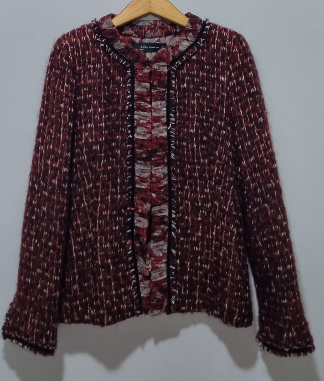 실측 XS (44) ZARA 자라 트위드자켓 상품이미지1