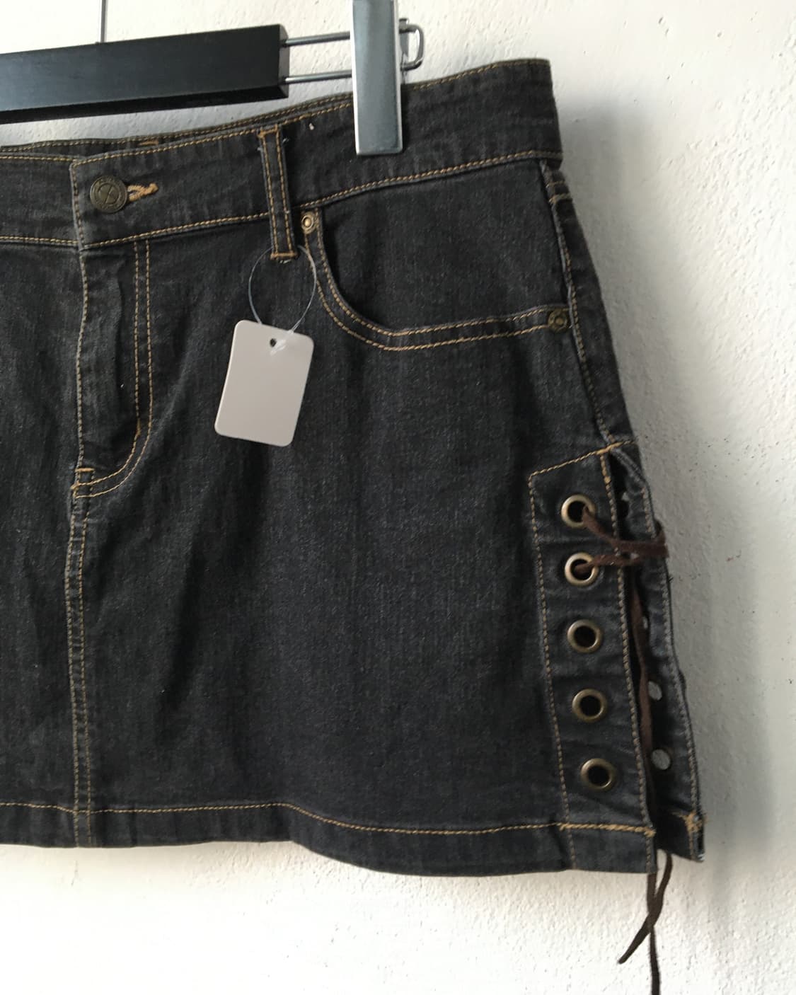 Lace up point mini skirt 상품이미지3