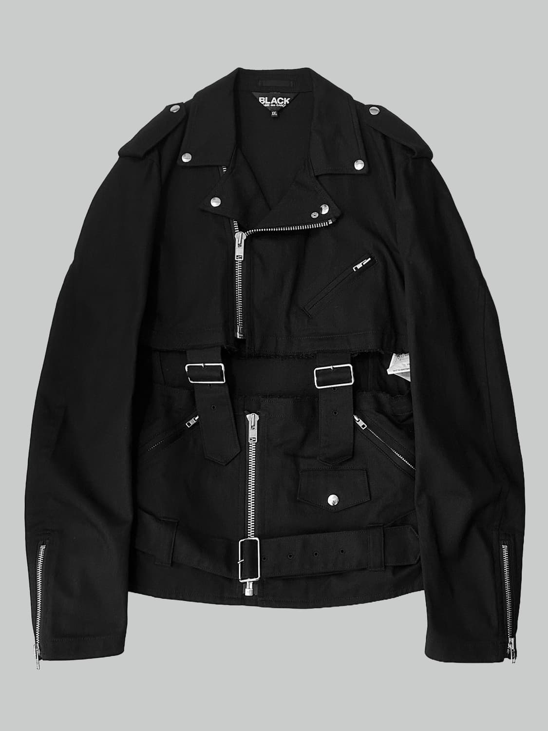 꼼데가르송 블랙 서스펜더 라이더 자켓 상품이미지2