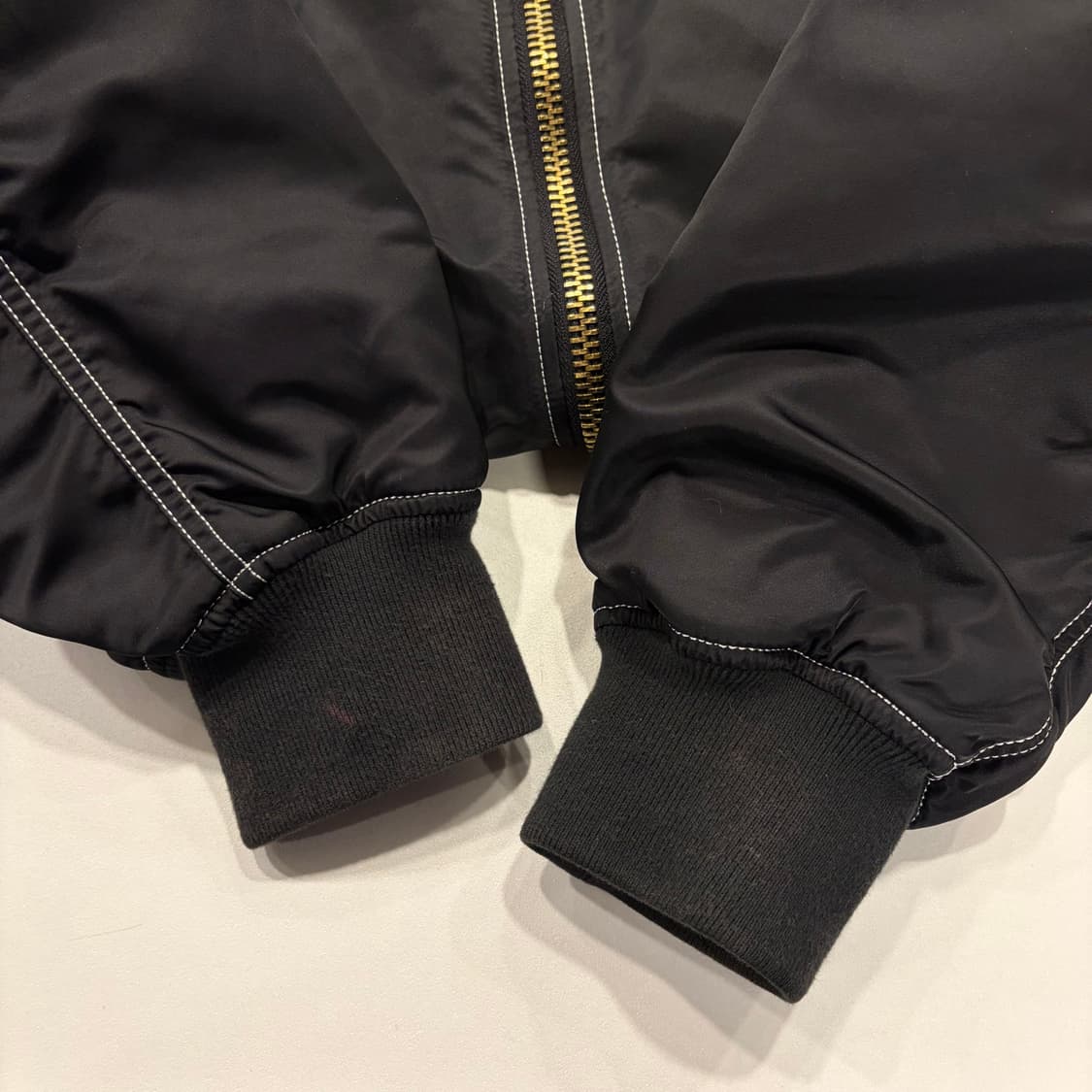 [L] 17ss 슈프림 콘트라베이스 리버시블 블랙 봄버 자켓 B528 상품이미지8