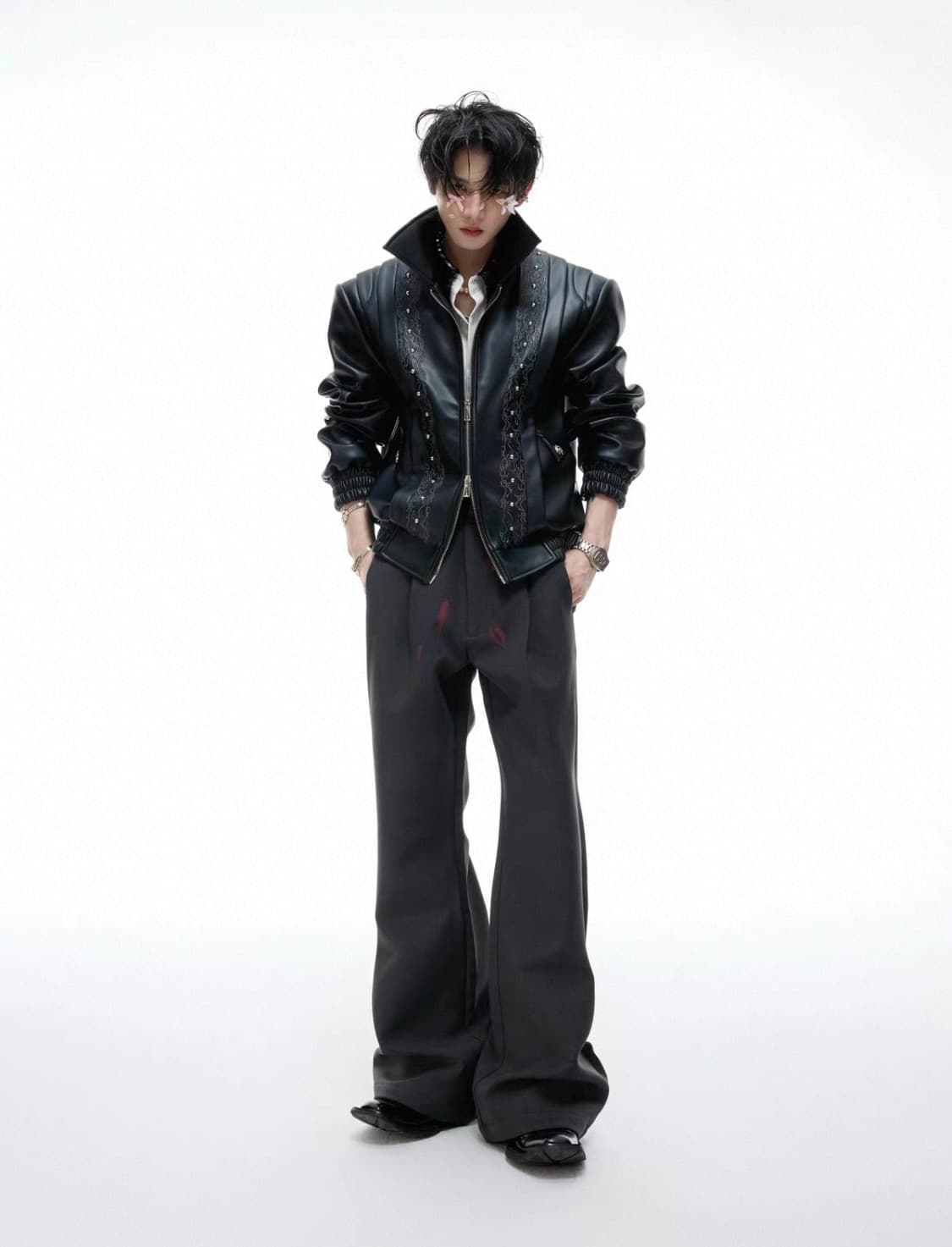 ArguE  Culture 레드 립 팬츠 상품이미지1