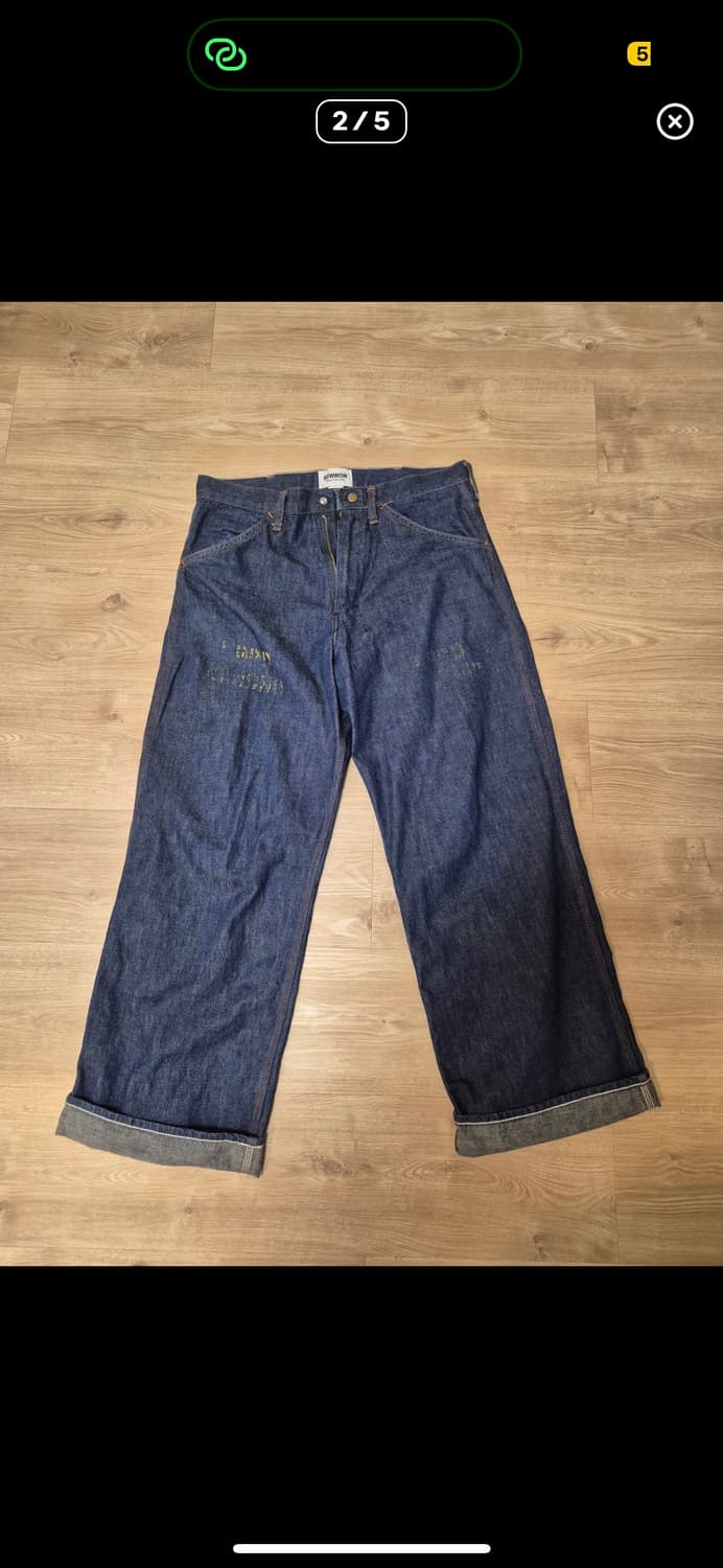 Bowwow바우와우 LBPD 프리즈너 데님팬츠 상품이미지2