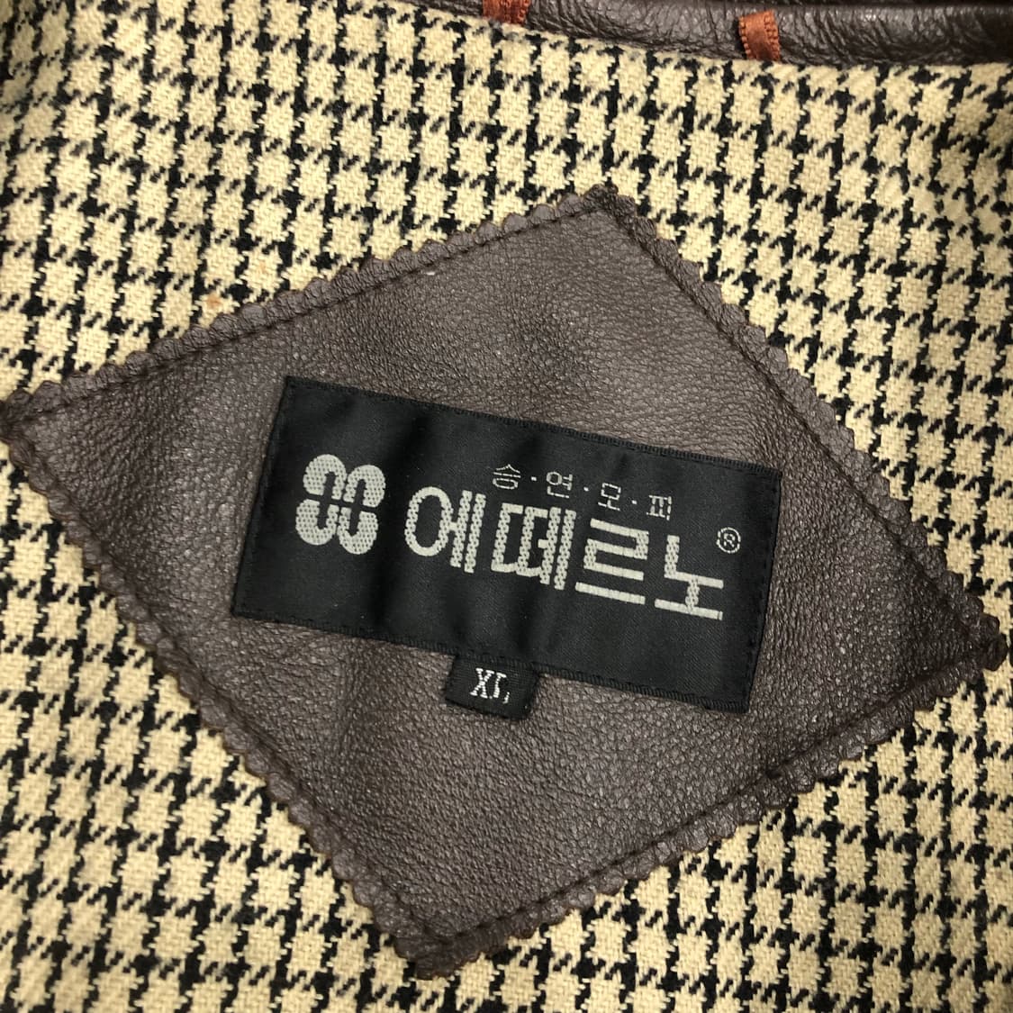 빈티지 소가죽 미니멀 카우스킨 싱글 레더 가죽 자켓 상품이미지5