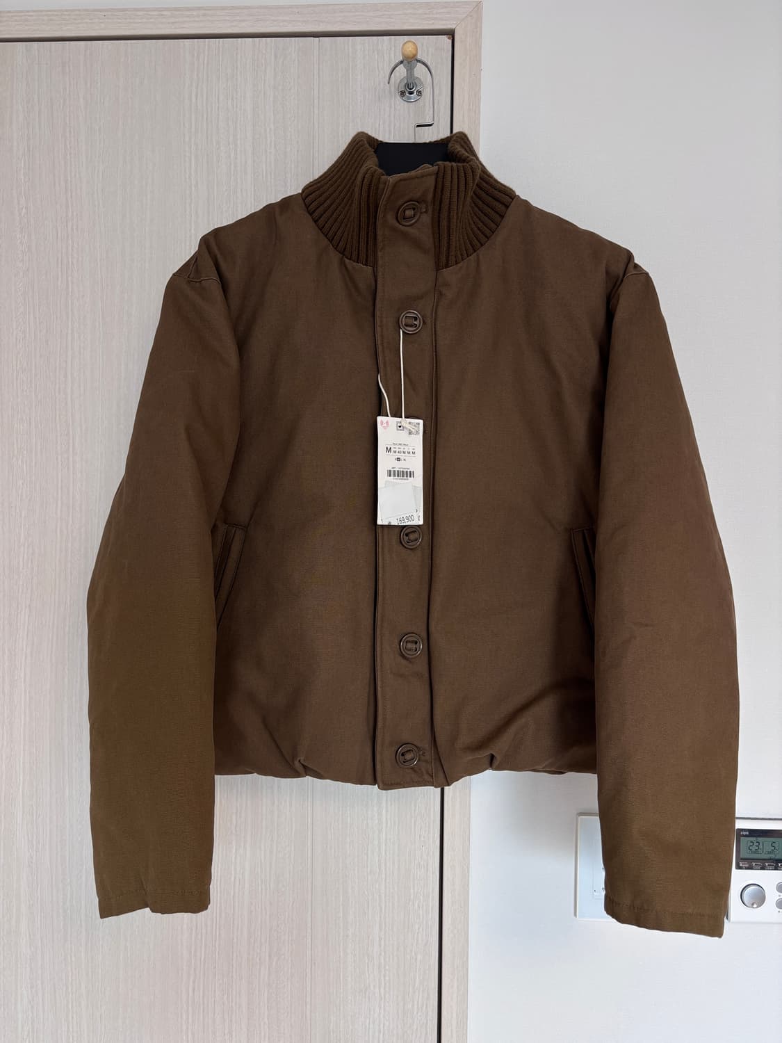 새상품) M 자라 남성 빈티지 코튼 숏패딩 상품이미지1