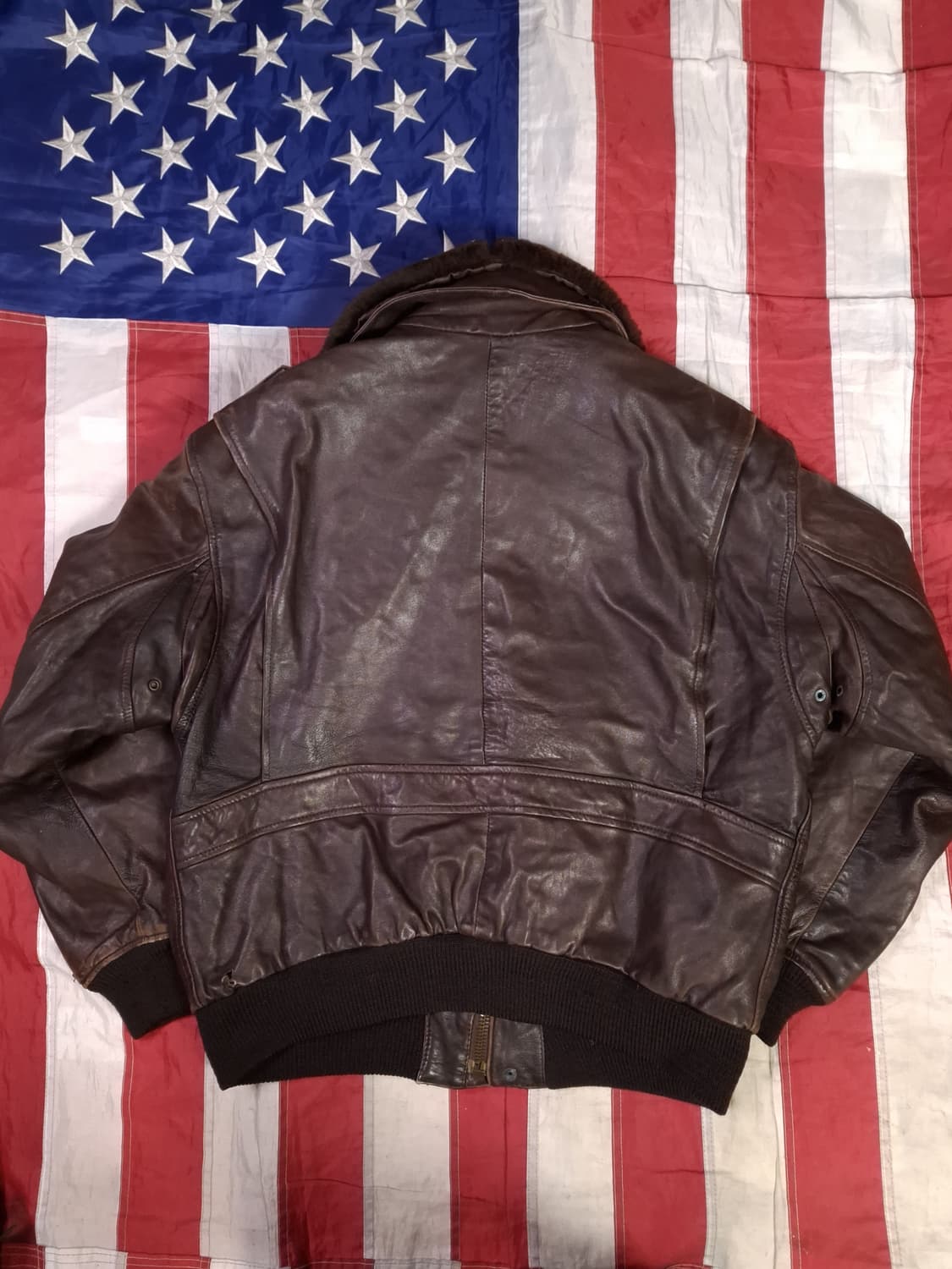 90's 유럽제조 GARA 리얼레더 G-2 TYPE 항공자켓 상품이미지9