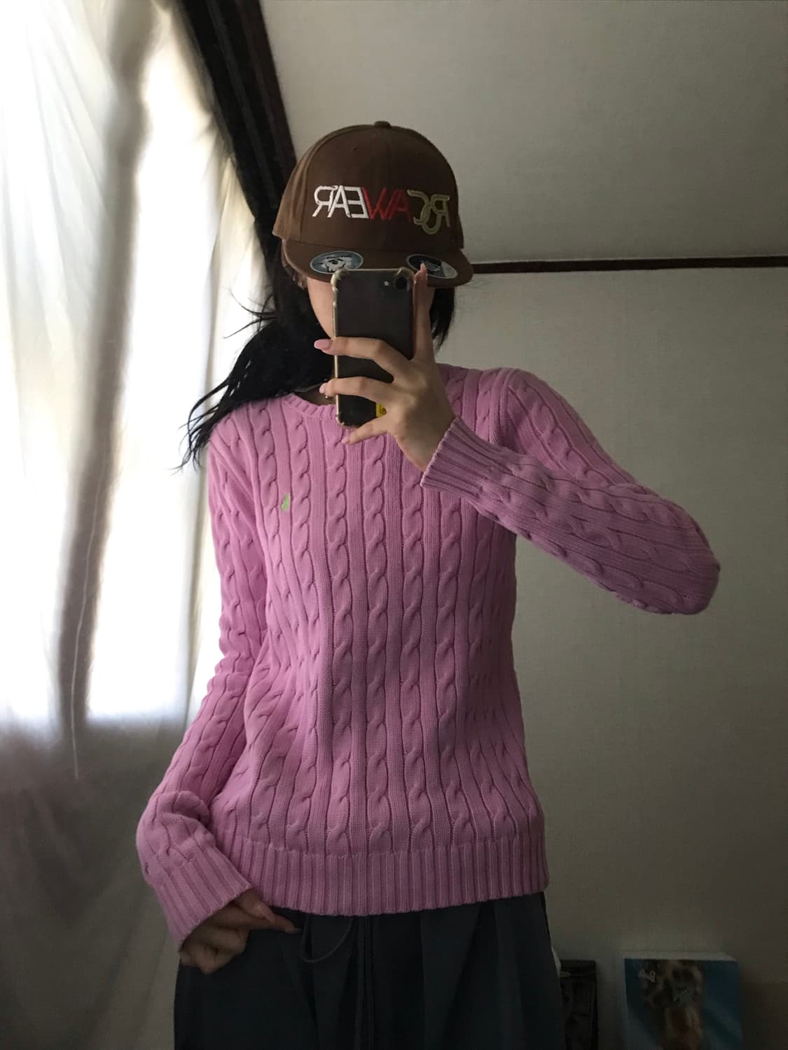 폴로 핑크 케이블 니트 상품이미지6