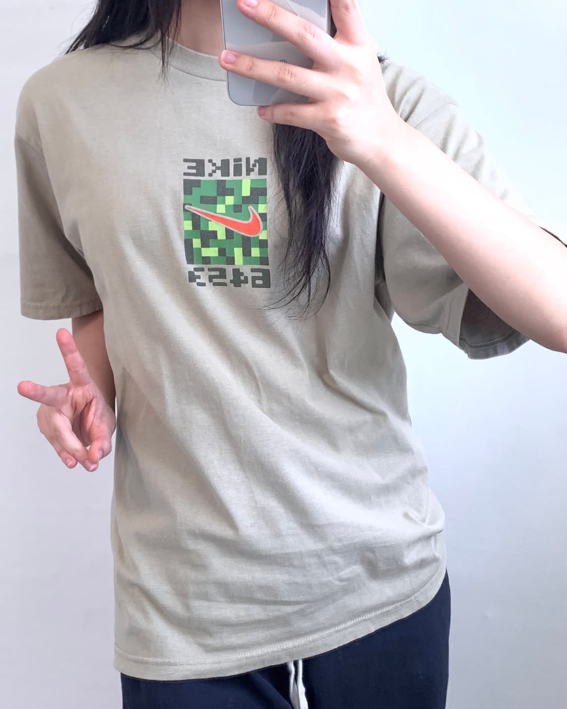 Nike 나이키 카키베이지 티셔츠  상품이미지3