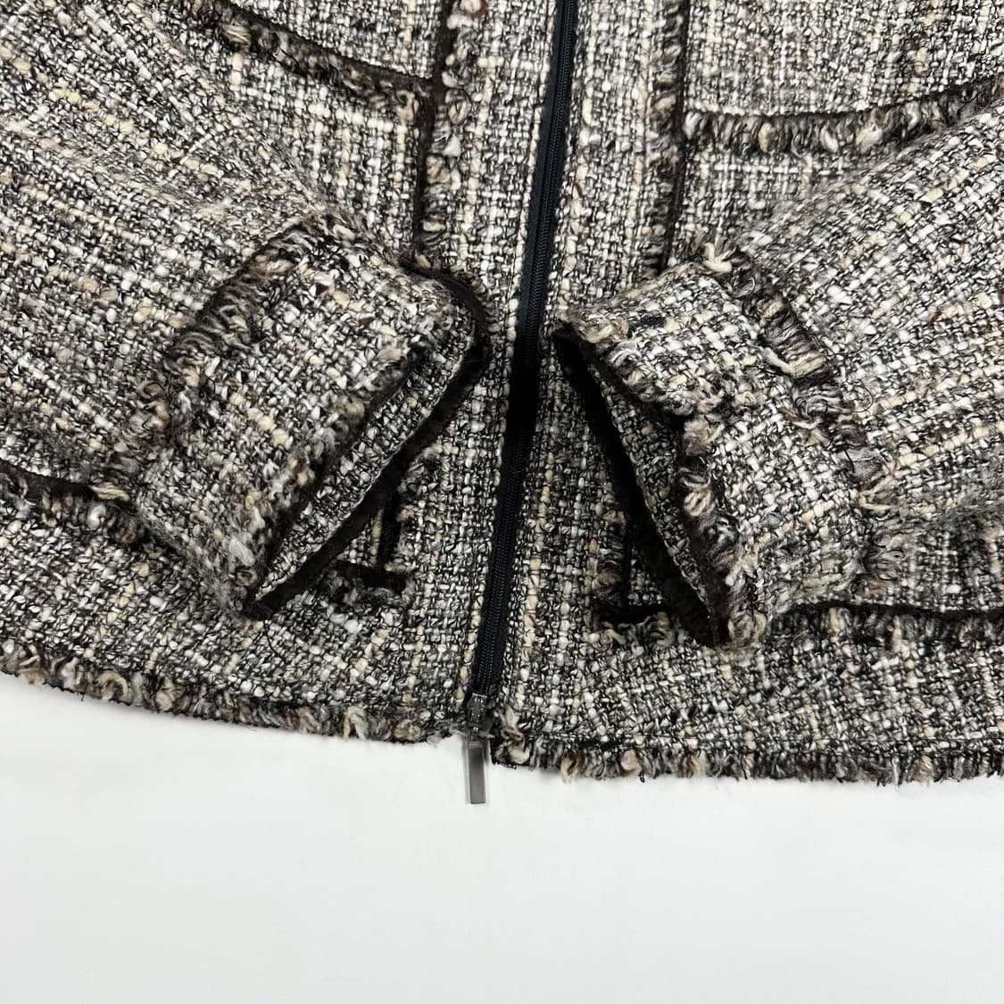 VTG 빈티지 여성 클래식 트위드 자켓 여성XS 상품이미지4