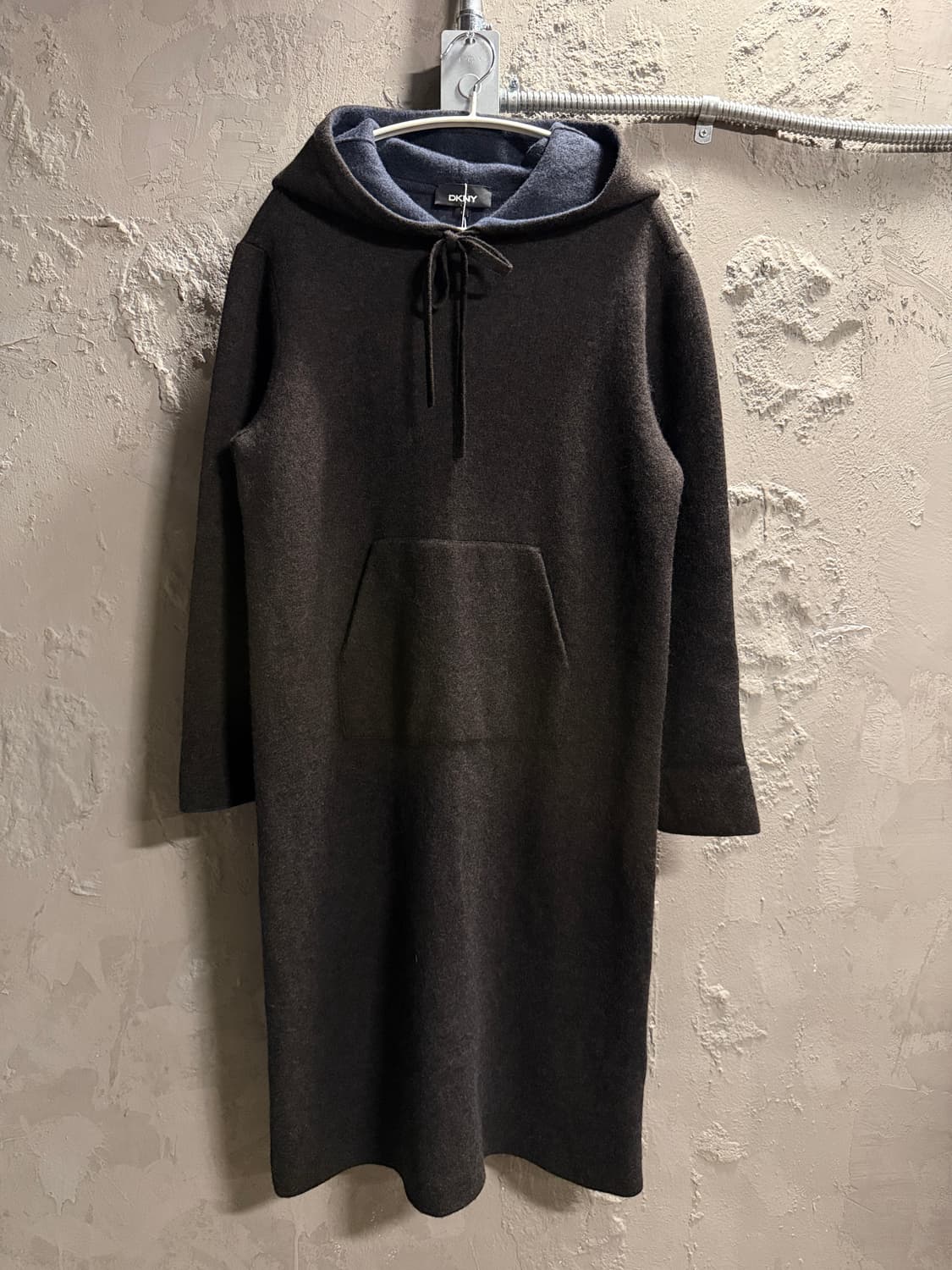 DKNY 캐시미어 블렌드 후드 니트 원피스 S 상품이미지1