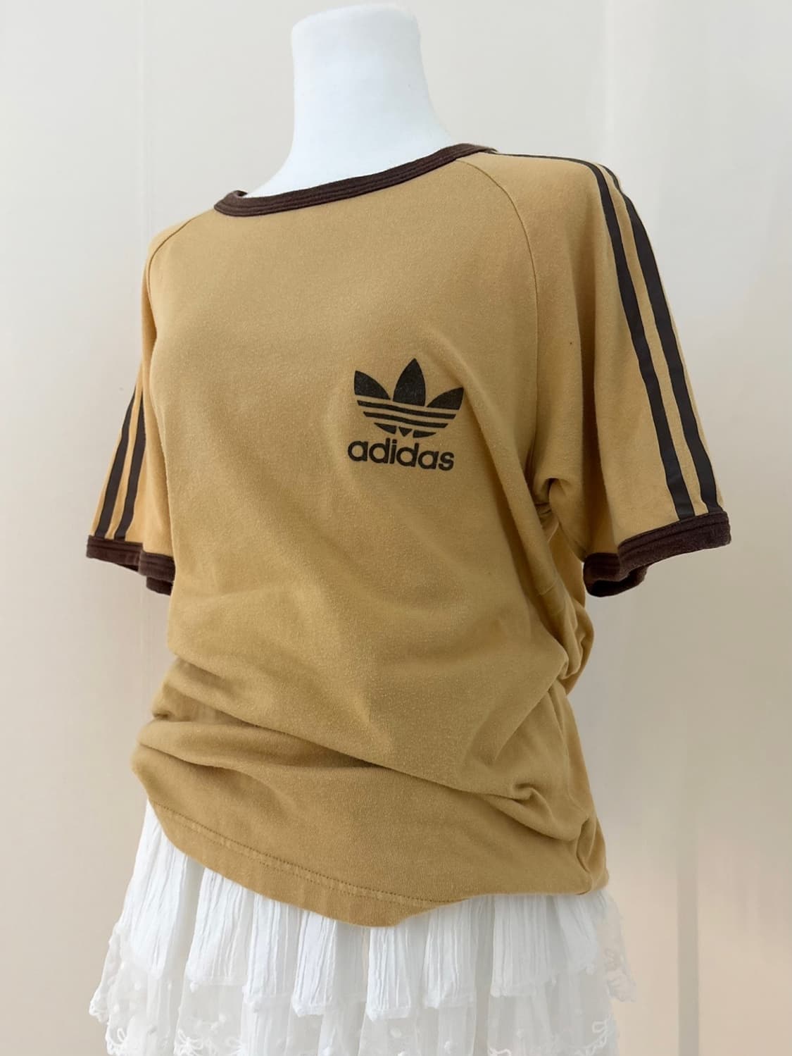 아디다스 땅콩 80-90s 링거 반팔T 상품이미지1