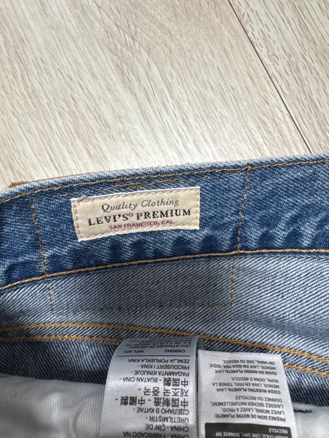 리바이스 501 93 셀비지 연청 32x30 상품이미지5