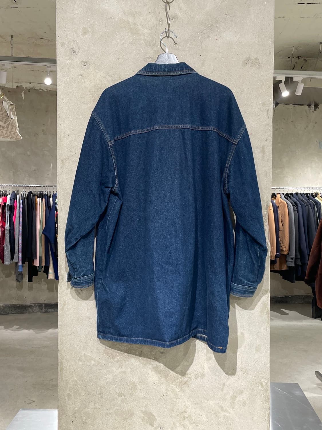 팻 팜 진청 워크 오버 데님 셔츠 자켓 상품이미지6