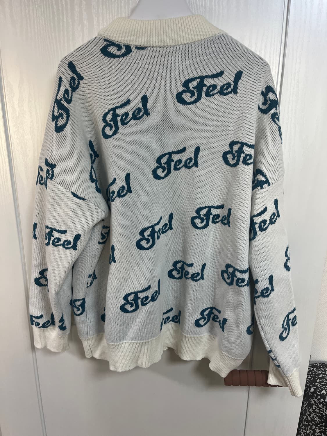 필이너프 레터링 가디건 100~105 상품이미지7