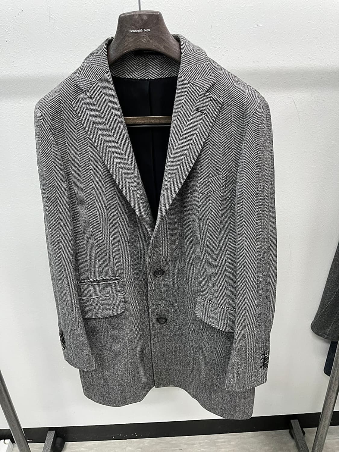 100-105) 마시모두띠 헤링본 울코트  상품이미지2