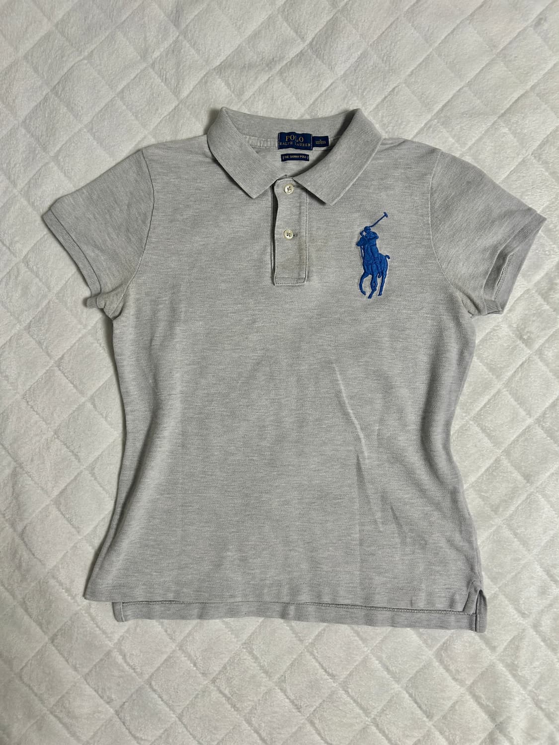 폴로 빅포니 스키니핏 카라티 그레이 상품이미지1