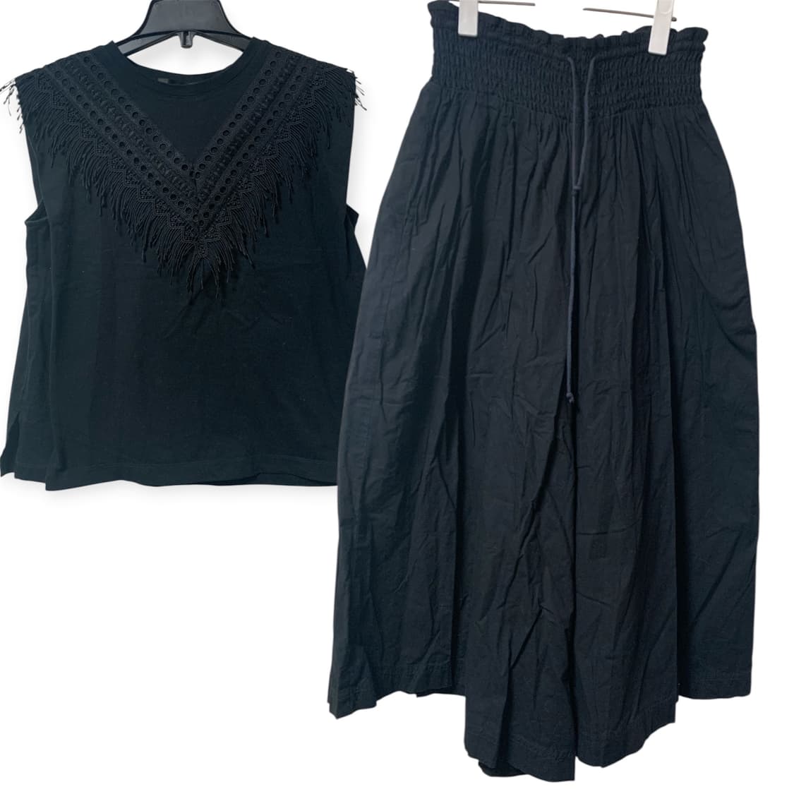 와이드핏 yarra 블랙 팬츠 상품이미지3