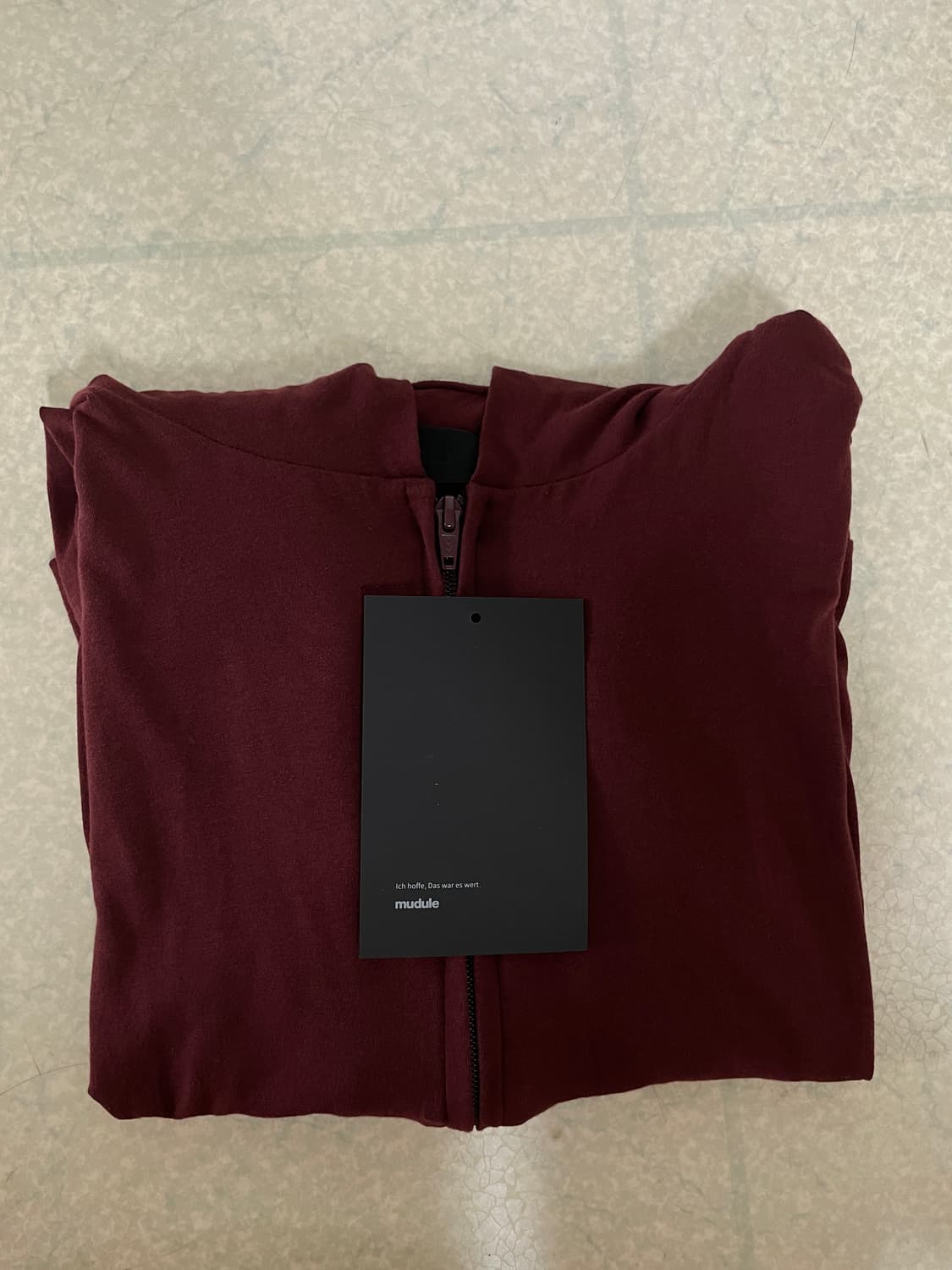 라운지 후드집업 버건디 2size 상품이미지4