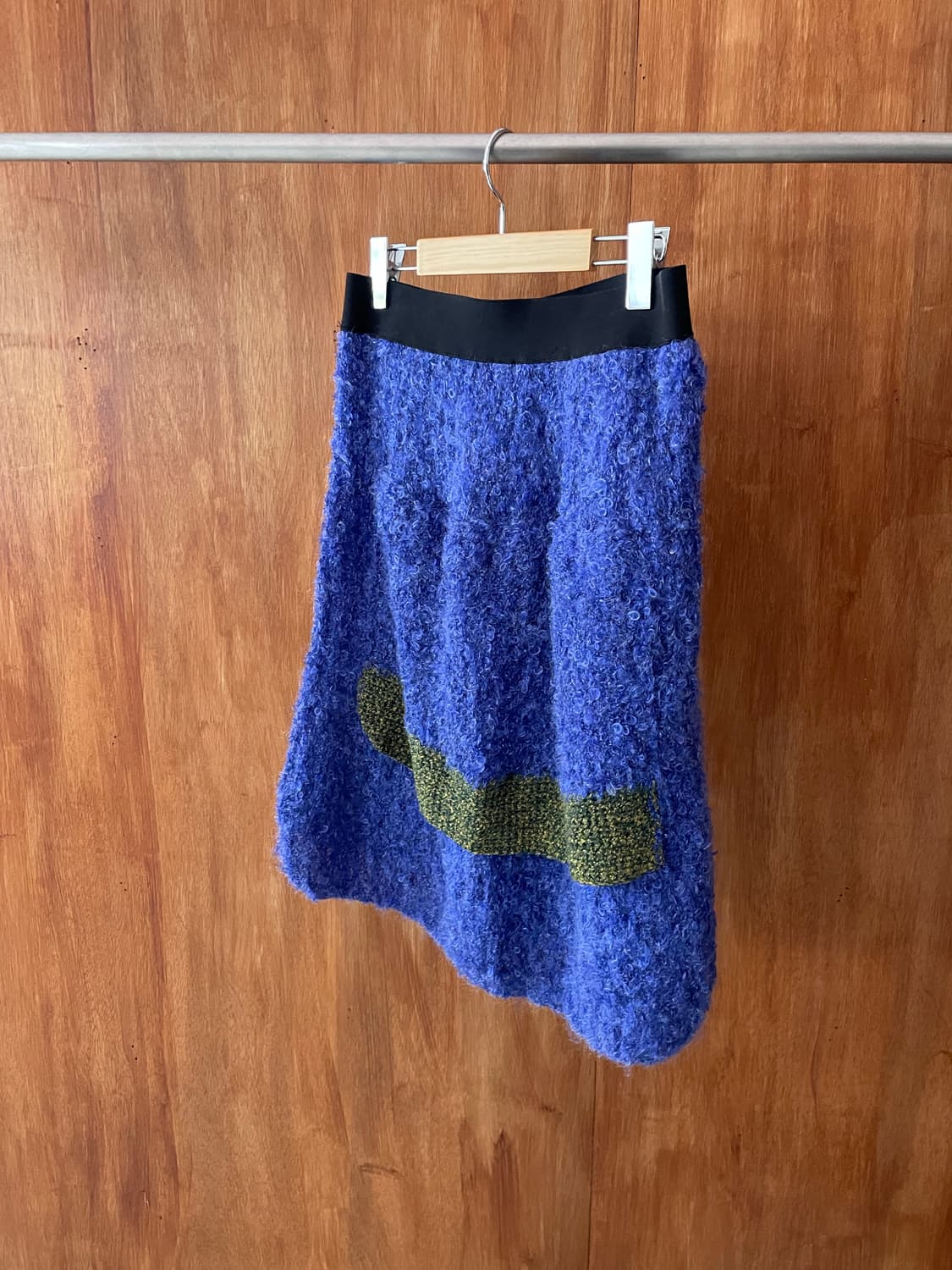 Cobalt blue banding boucle skirt 상품이미지3