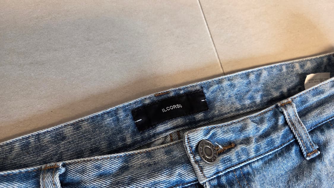 일꼬르소 원턱 와이드 데님 청바지  상품이미지5