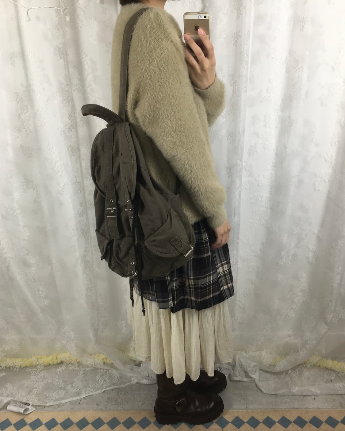 Vintage Utility Canvas Backpack 상품이미지10