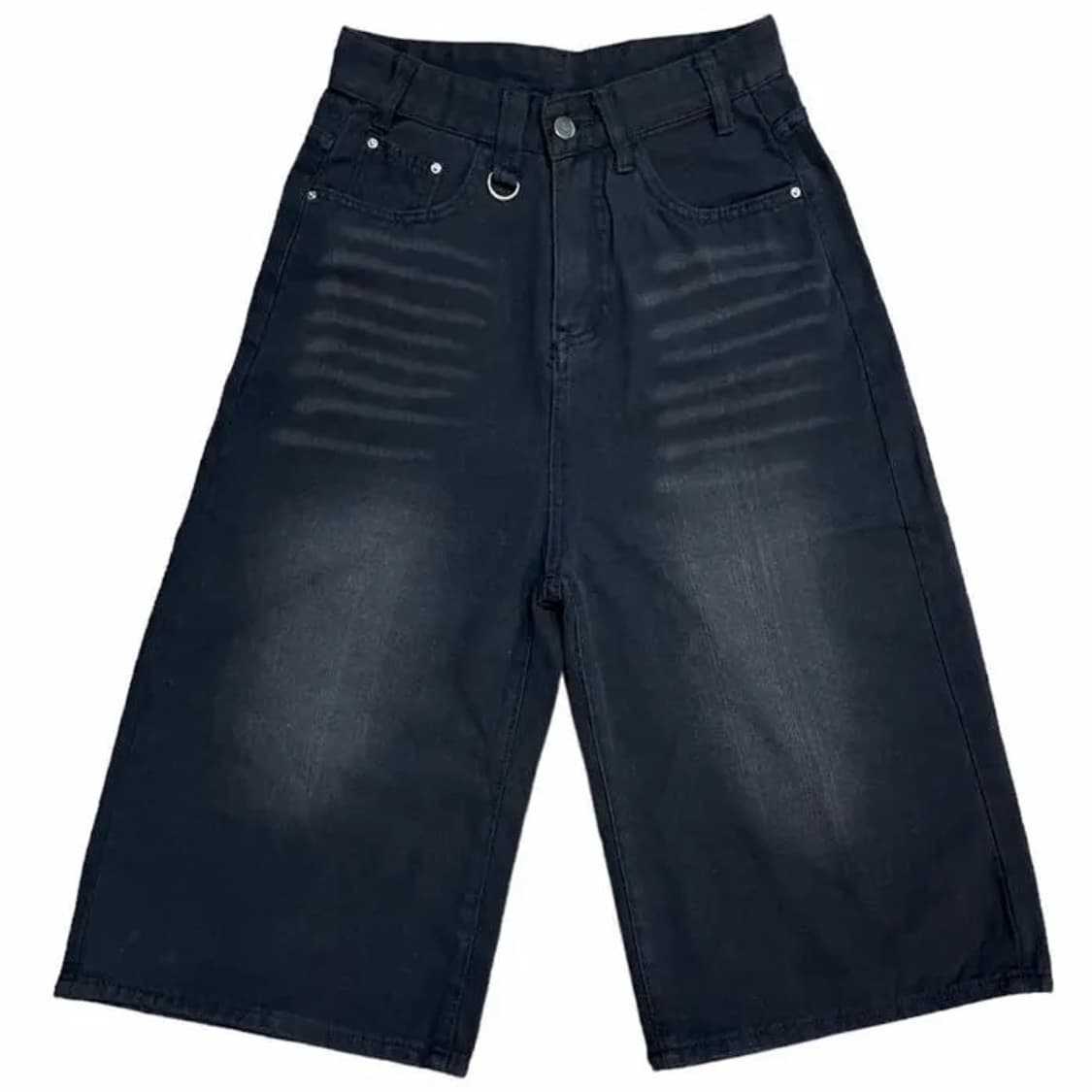 -ˋˏ 흑청 버뮤다 팬츠 8부 ˎˊ- 상품이미지1