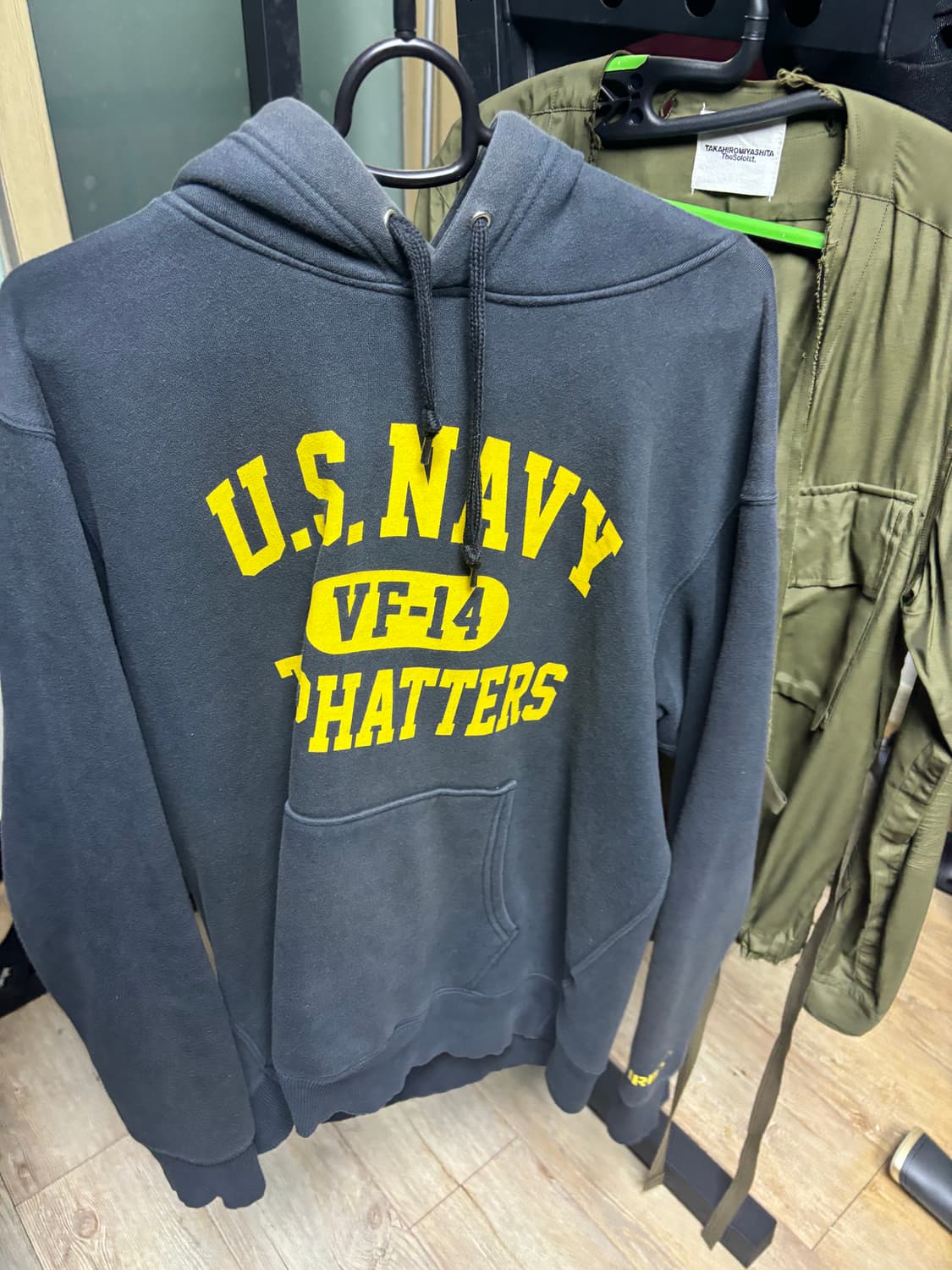 아비렉스 기모 후드티 상품이미지1