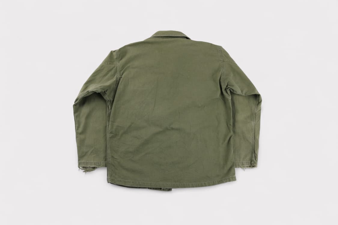 [L~XL] 40s 미군 M-47 HBT 유틸리티 셔츠 (월계수 단추) 상품이미지8