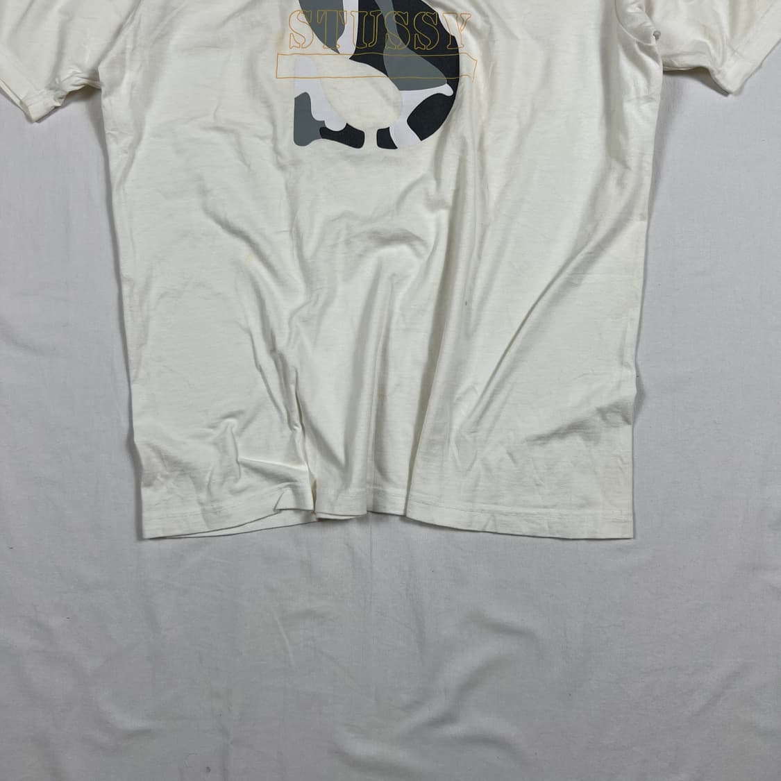 90‘s 스투시 stussy 카모 s 로고 반팔티 상품이미지4