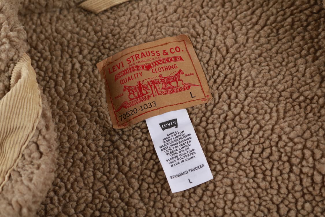 [L] 리바이스 코듀로이 쉐르파 트러커 자켓 상품이미지6