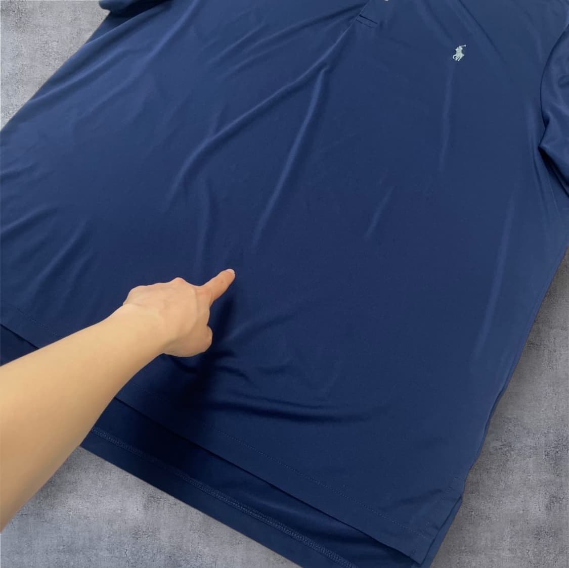 폴로 랄프로렌 네이비 퍼포먼스 기능성 반팔 카라티 XL 상품이미지5