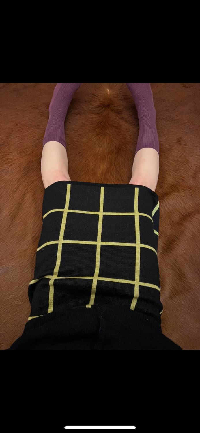 plaid knit skirt 상품이미지2