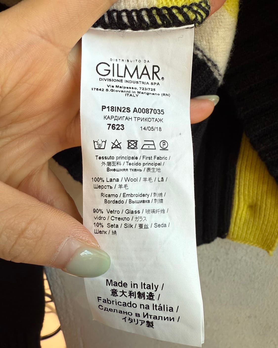 n21 블랙 옐로우 태슬 크롭 가디건  상품이미지9