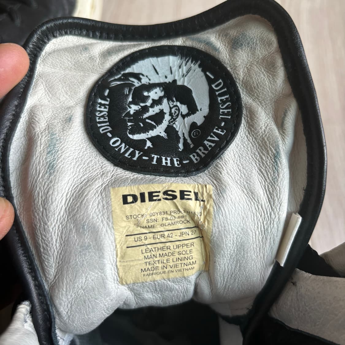 Diesel 디젤 아카이브 래더 하이탑 검정 상품이미지8