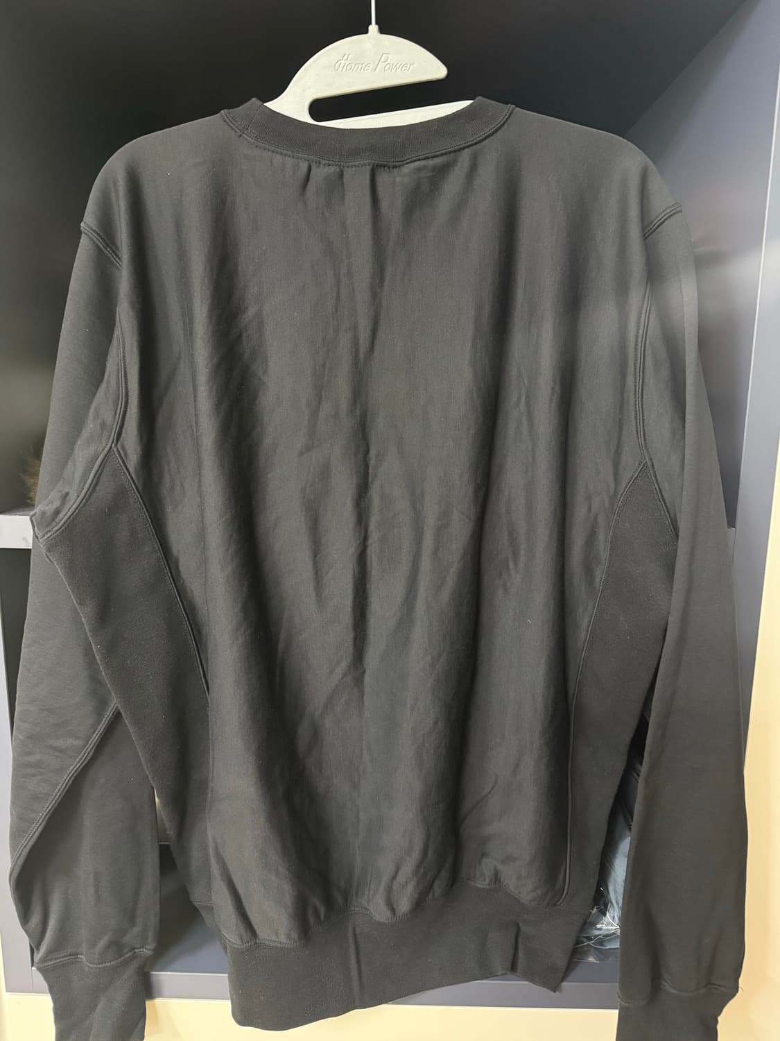 [3] 오라리 엘라스틱 하이게이지 실크 스웨트 셔츠 잉크블랙 상품이미지3