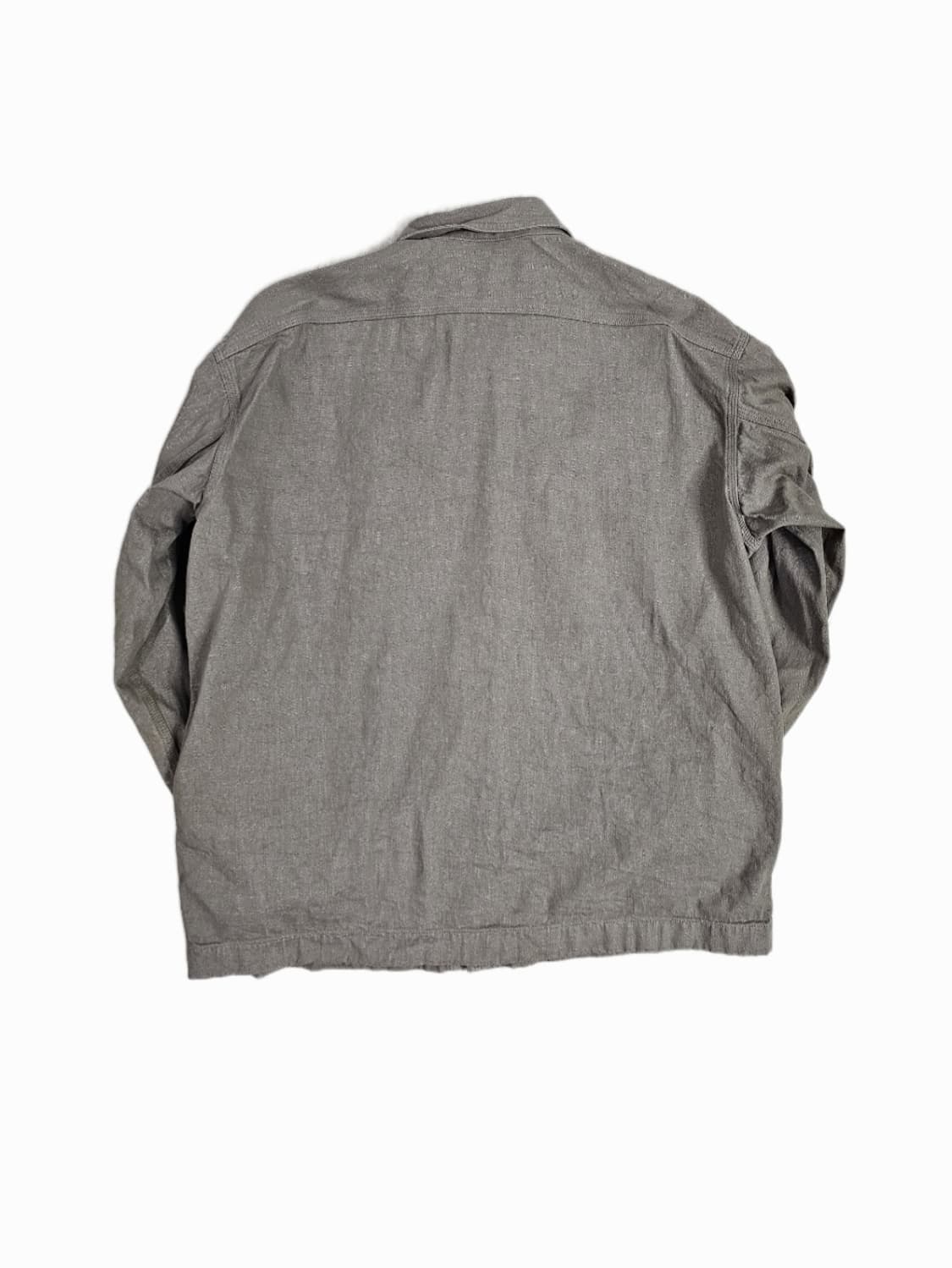 [XL] 유니클로 빈티지 올리브 브라운 코튼 워크 셔츠 자켓 (셔켓) 상품이미지2