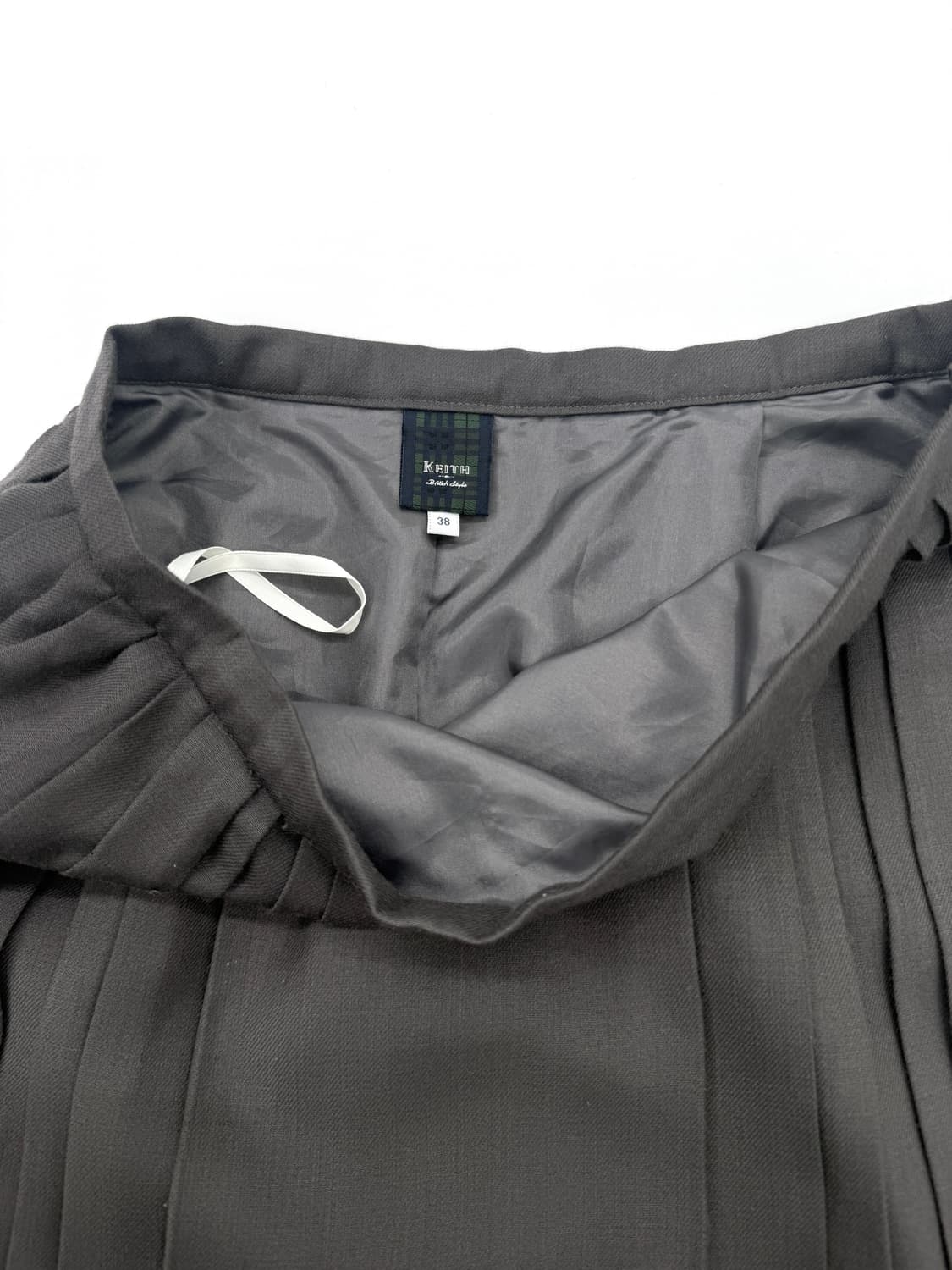 빈티지 KEITH 그레이 플리츠 미디스커트 상품이미지3